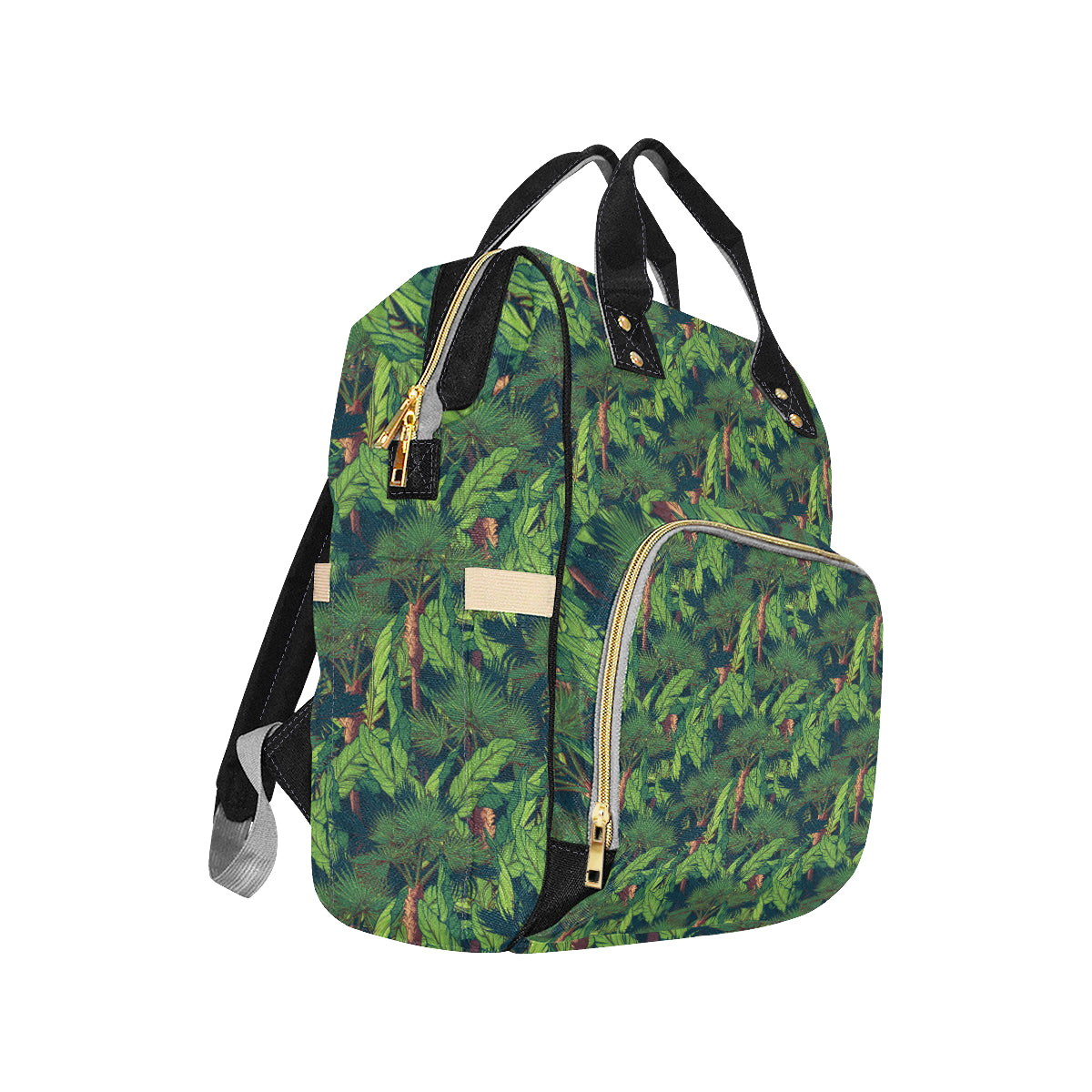 Rainforest Pattern Print Design A01 Diaper Bag Backpack