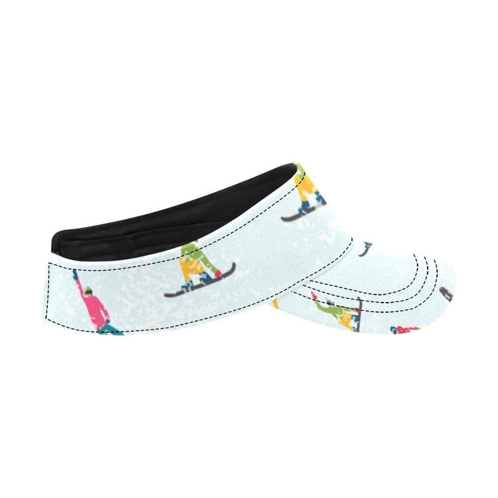 Snowboard Print Design LKS304 Unisex Sun Visor