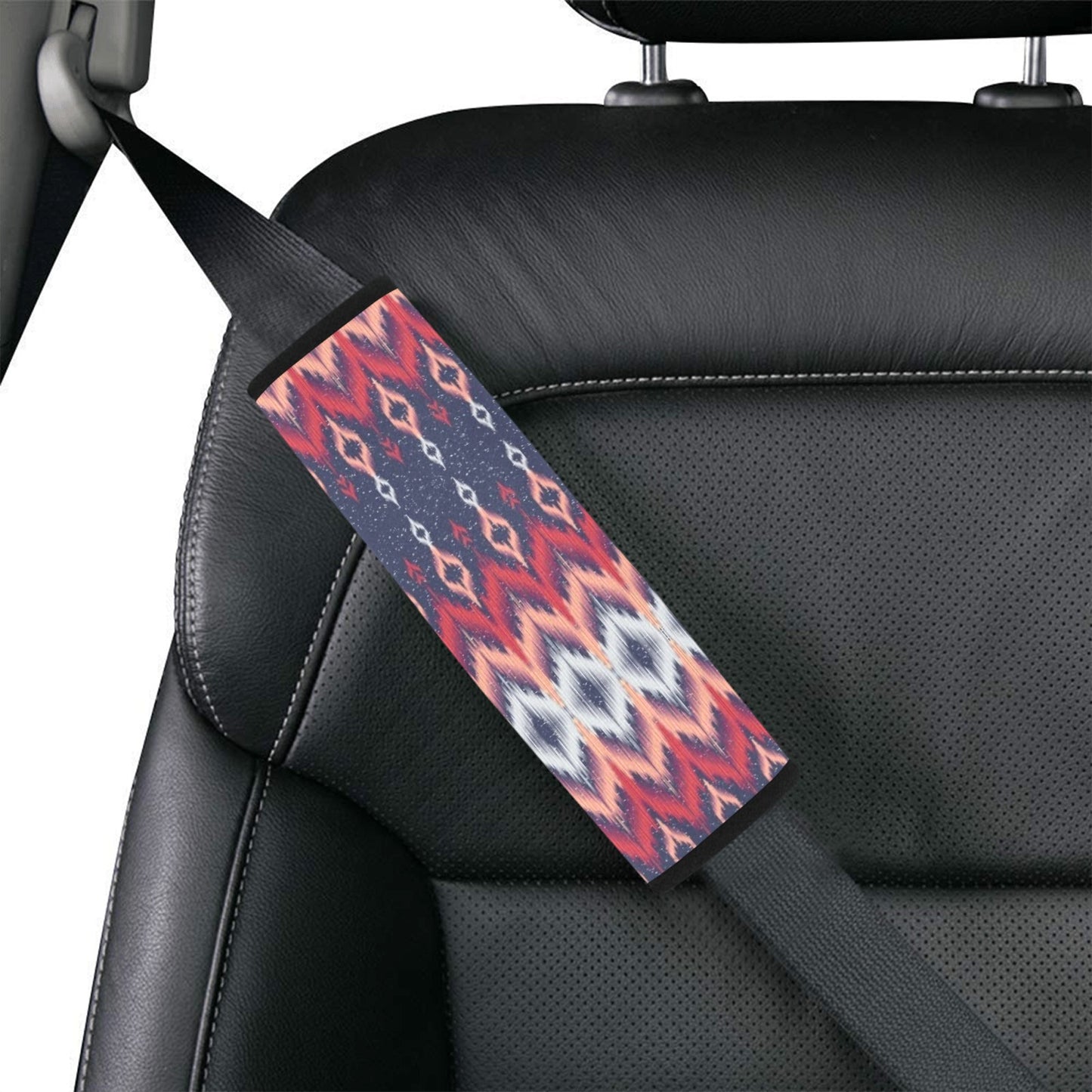 Ikat Print Design LKS401 Car Seat Belt Cover