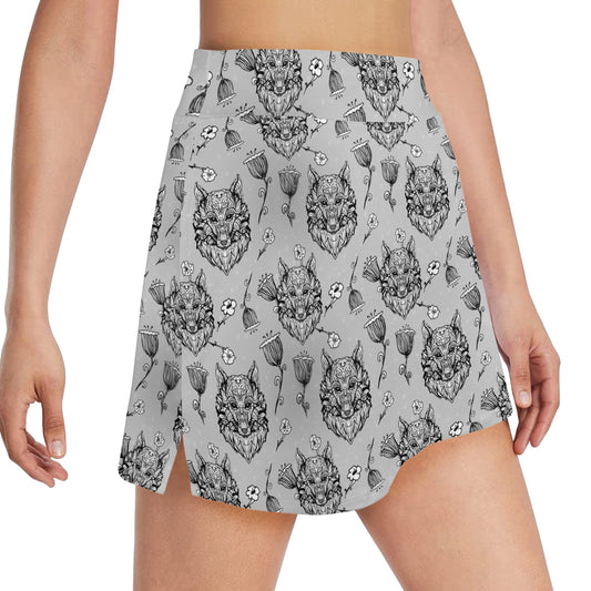 Tribal Pattern Print Design LKS306 17" Golf & Pickleball Skort with Pockets