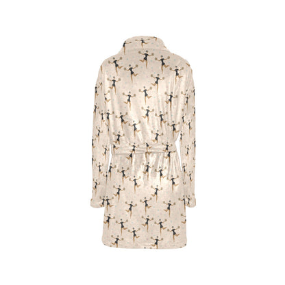 Cheerleader Pattern Print Design 03 Women's Fleece Robe
