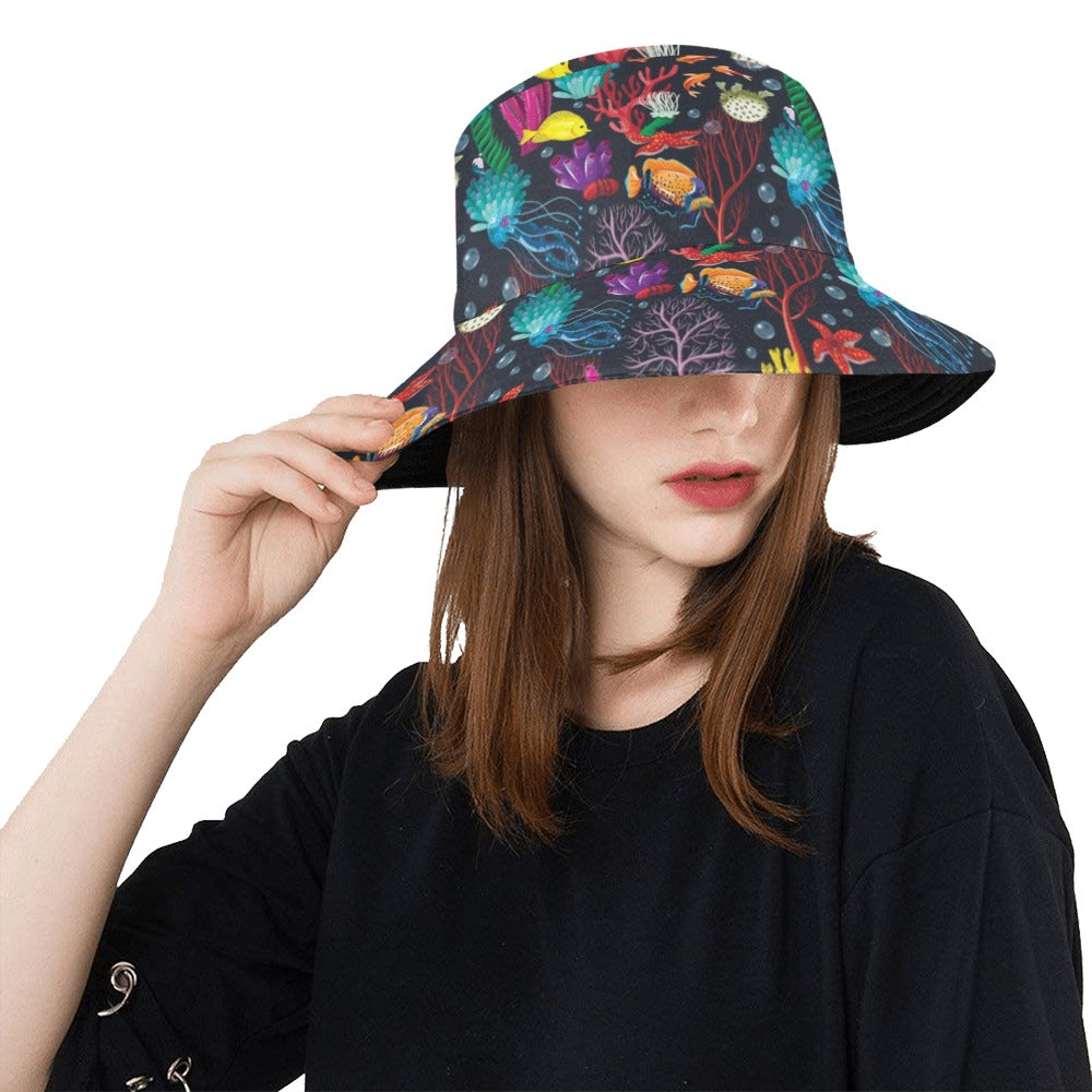 Underwater Cute Print Design LKS303 Unisex Bucket Hat