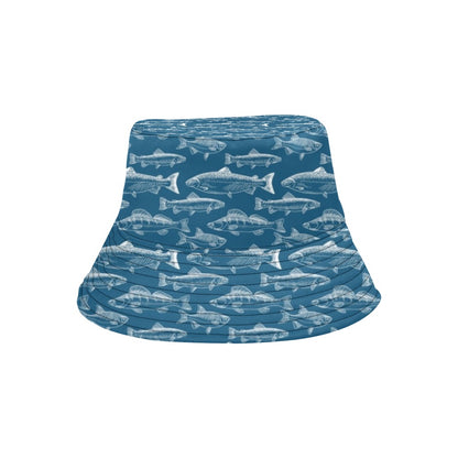 Salmon Fish Print Design LKS301 Unisex Bucket Hat