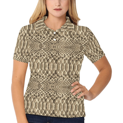 Python Pattern Print Design A02 Women's Polo Shirt