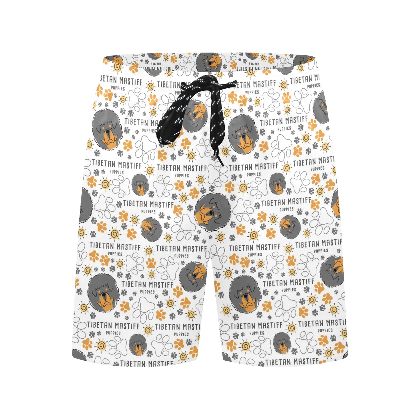Tibetan Mastiffs Print Design LKS302 Men's Swim Trunks Beach Shorts