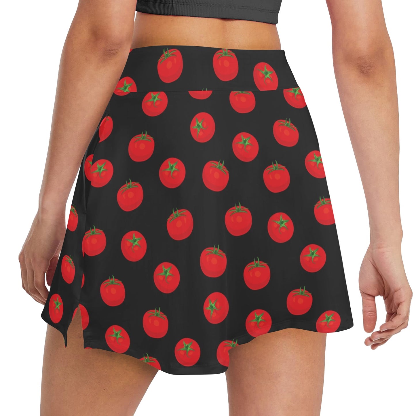 Tomato Print Design LKS305 17" Golf & Pickleball Skort with Pockets
