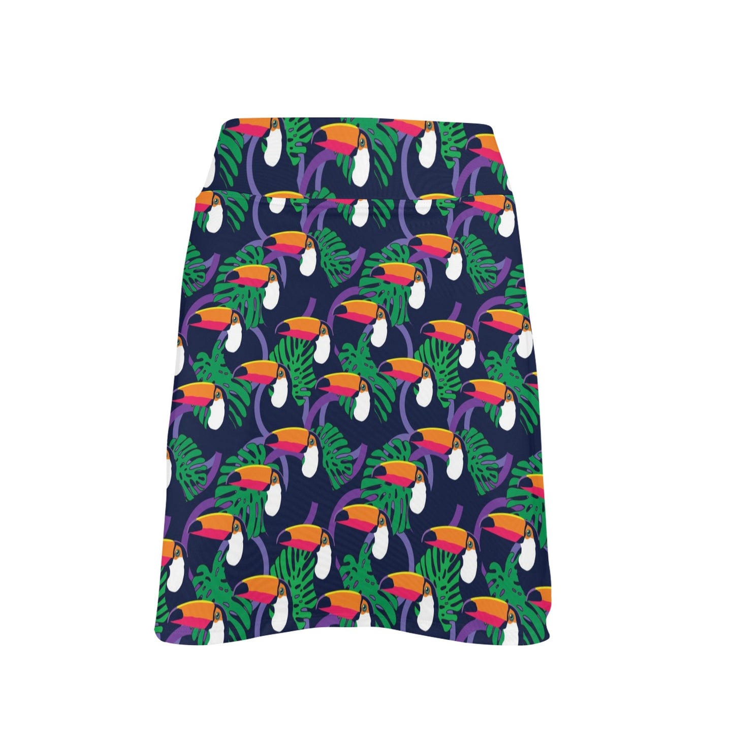 Toucan Print Design LKS302 17" Golf & Pickleball Skort with Pockets