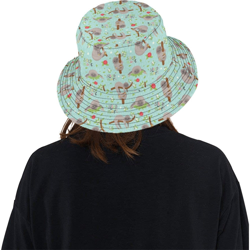Sloth Print Design LKS305 Unisex Bucket Hat