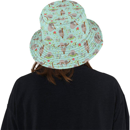 Sloth Print Design LKS305 Unisex Bucket Hat