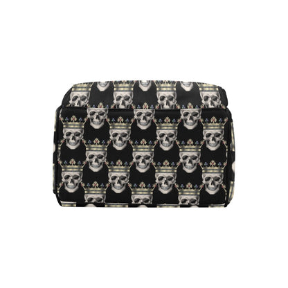 Skull King Print Design LKS3010 Diaper Bag Backpack