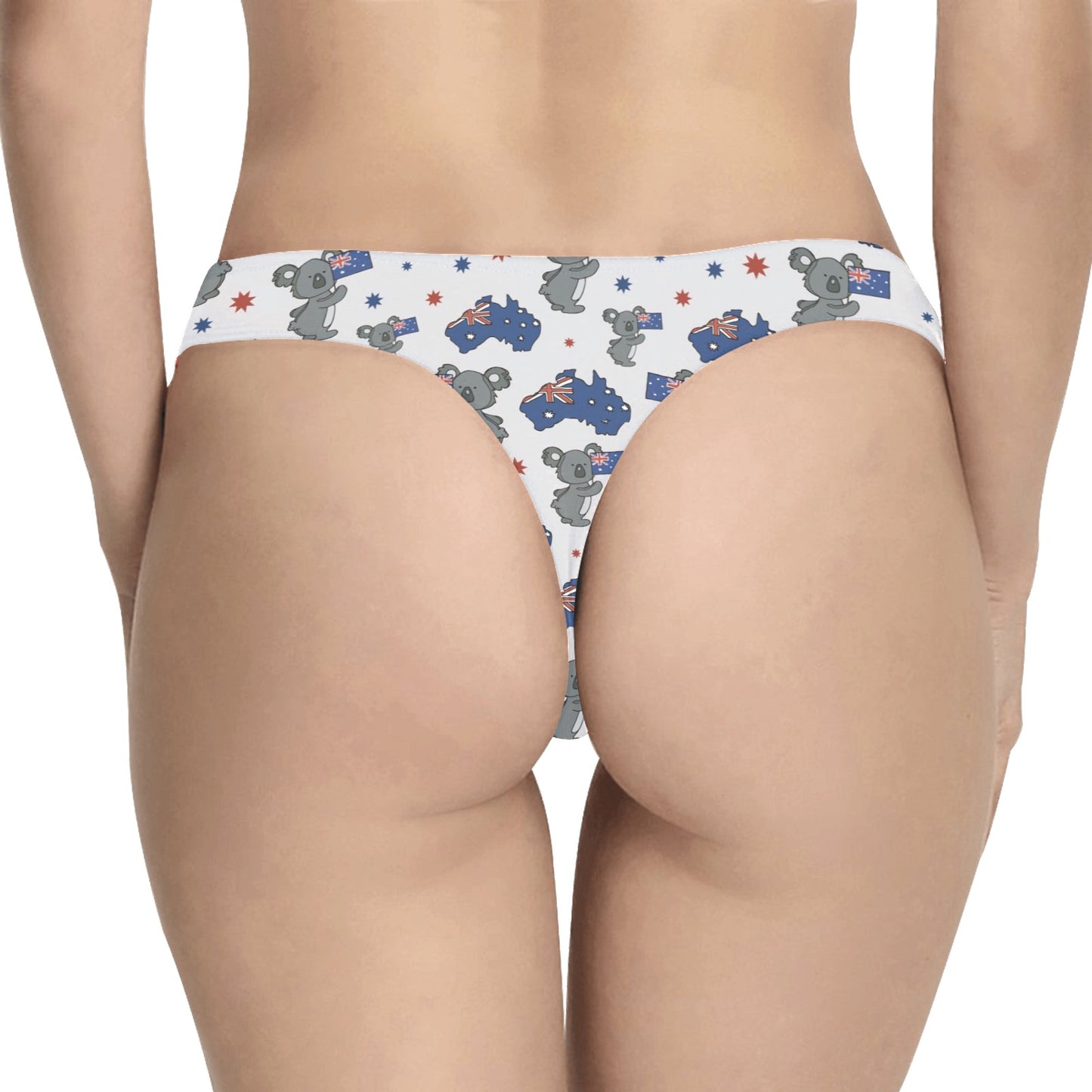 Koala Australia Day Themed Design Women's Thongs