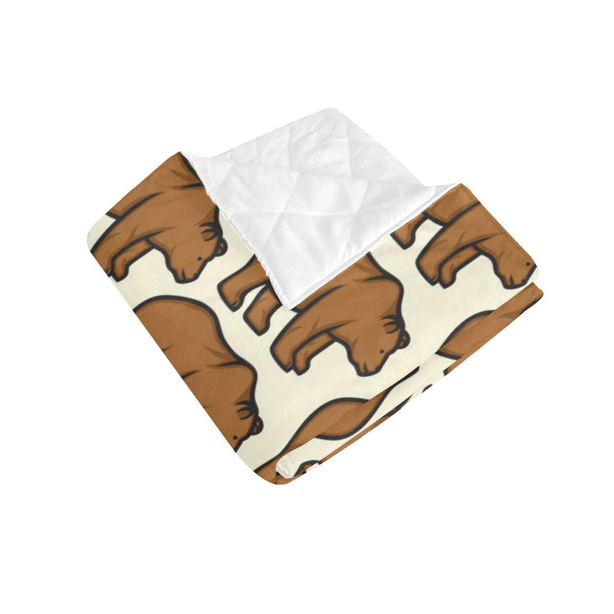 Bear Pattern Print Design BE05 Premium Quilt