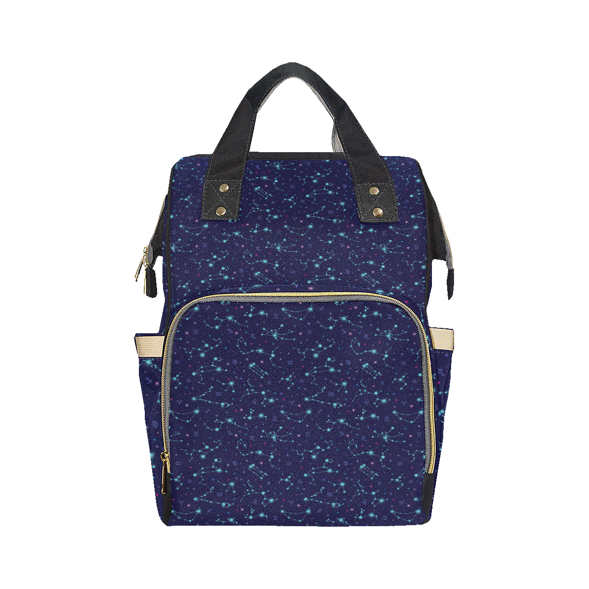 Constellation Pattern Print Design 01 Diaper Bag Backpack