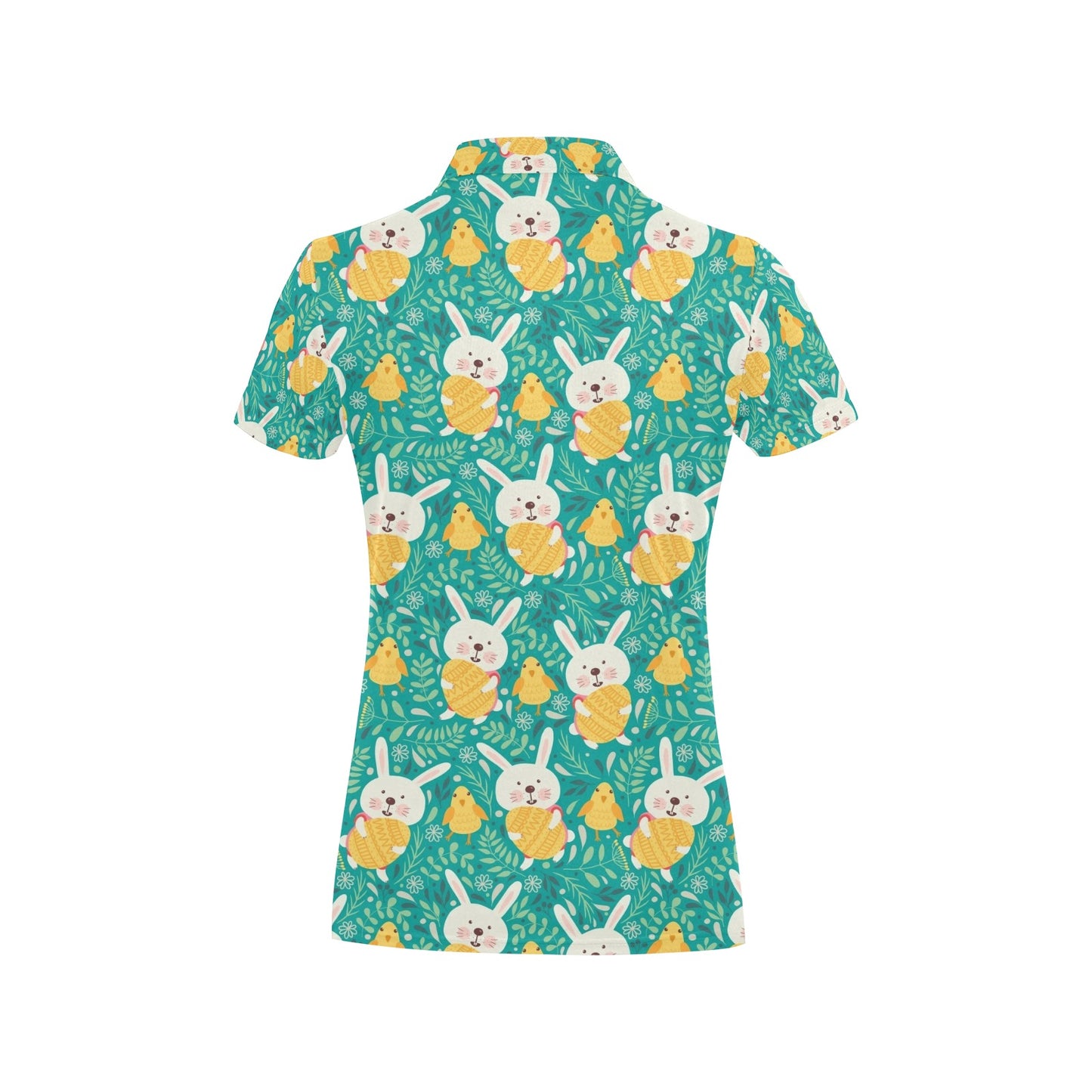 Easter Eggs Pattern Print Design RB02 Women's Polo Shirt
