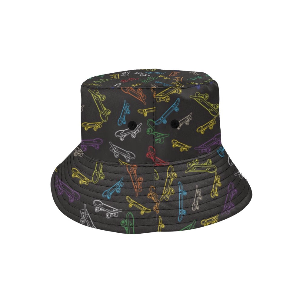Skateboard Print Design LKS301 Unisex Bucket Hat