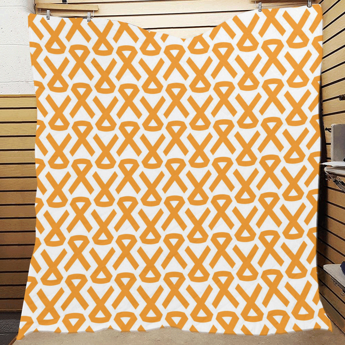 Appendix cancer Pattern Print Design 02 Premium Quilt