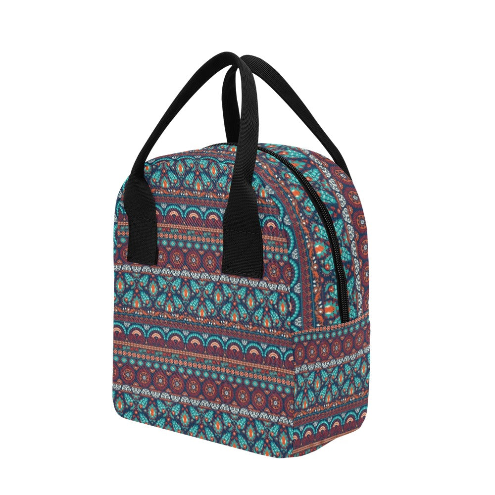 Suzani Print Design LKS302 Insulated Lunch Bag