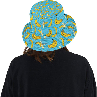 Banana Pattern Print Design BA08 Unisex Bucket Hat