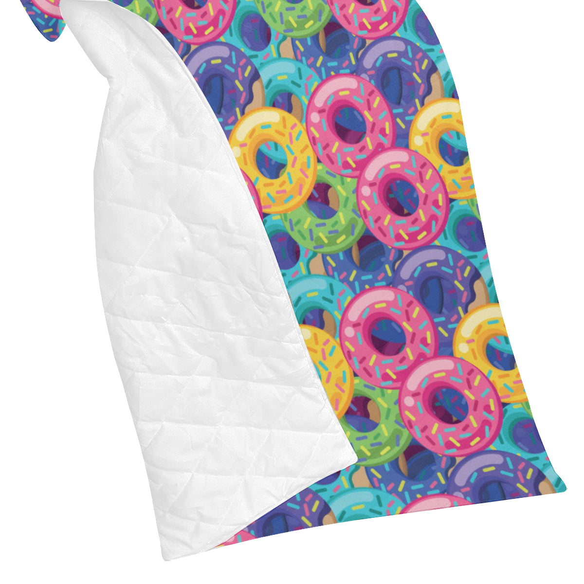 Donut Pattern Print Design DN010 Premium Quilt