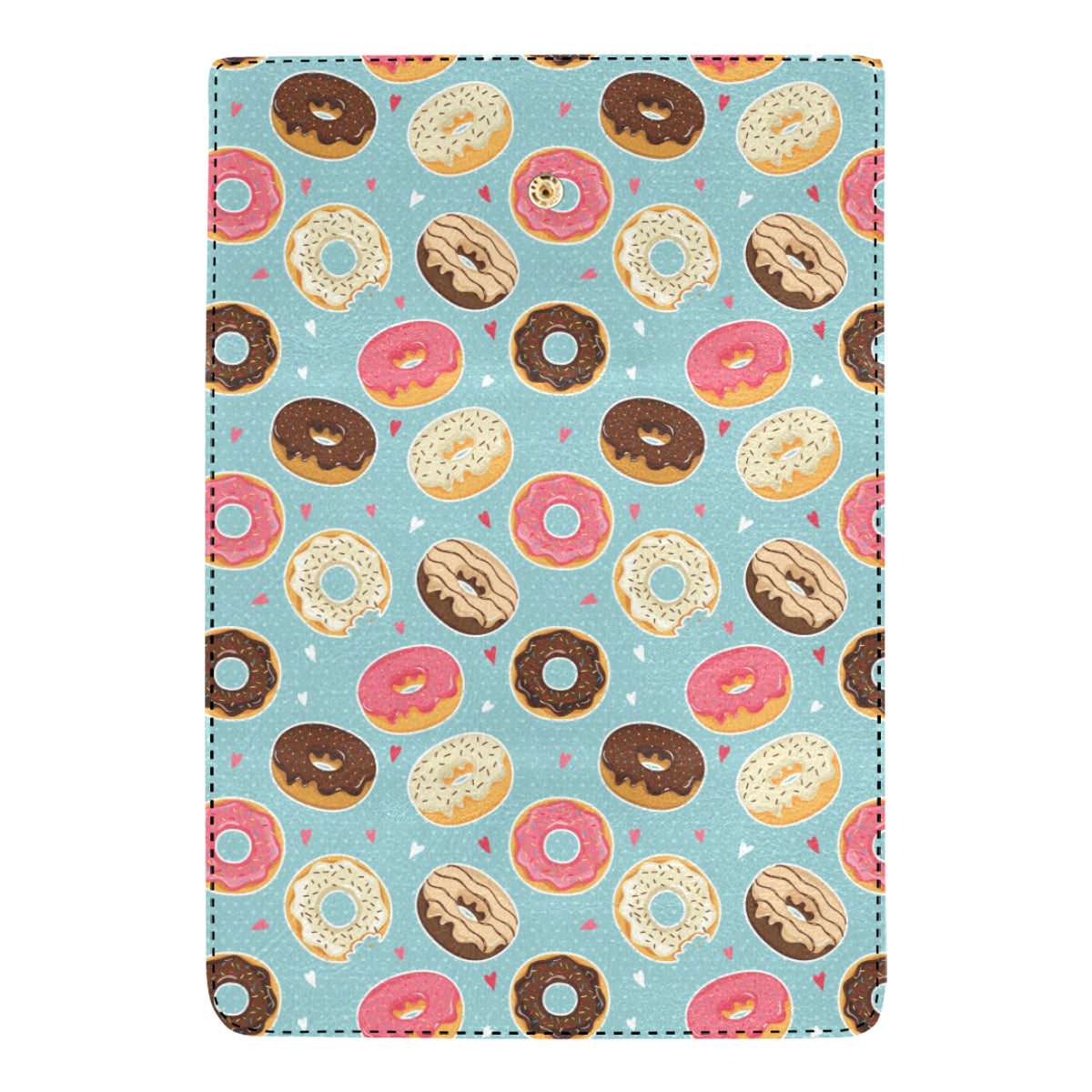 Donut Pattern Print Design DN04 Women's Trifold Wallet