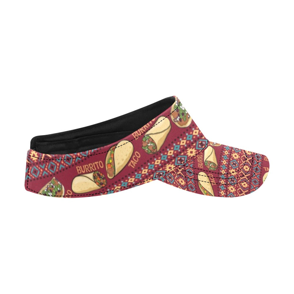 Burrito Taco Print Design LKS302 Unisex Sun Visor