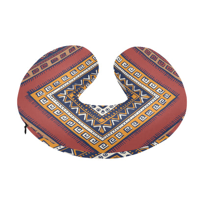 Native Pattern Print Design A06 U-Shaped Travel Neck Pillow