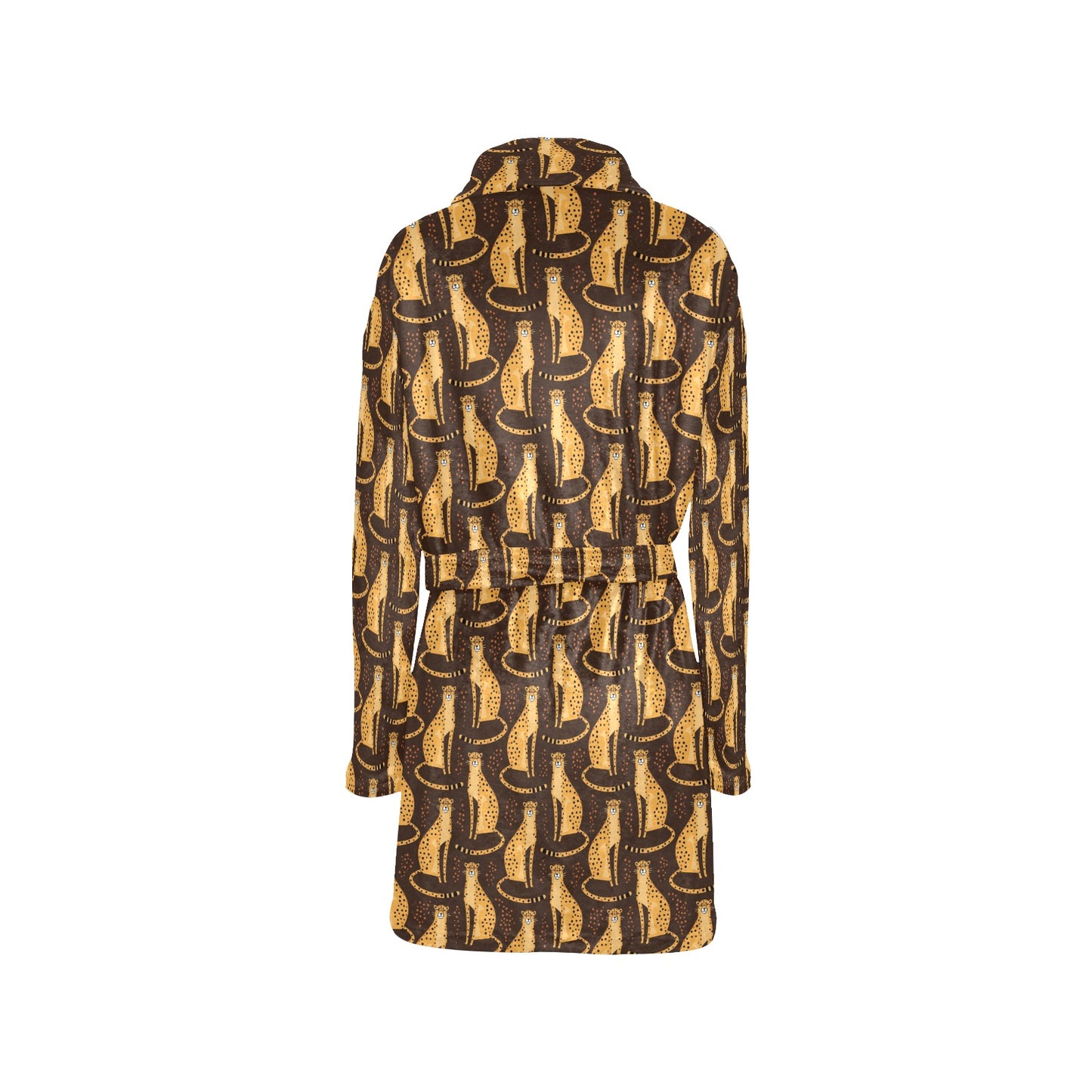 Cheetah Pattern Print Design 03 Women's Fleece Robe