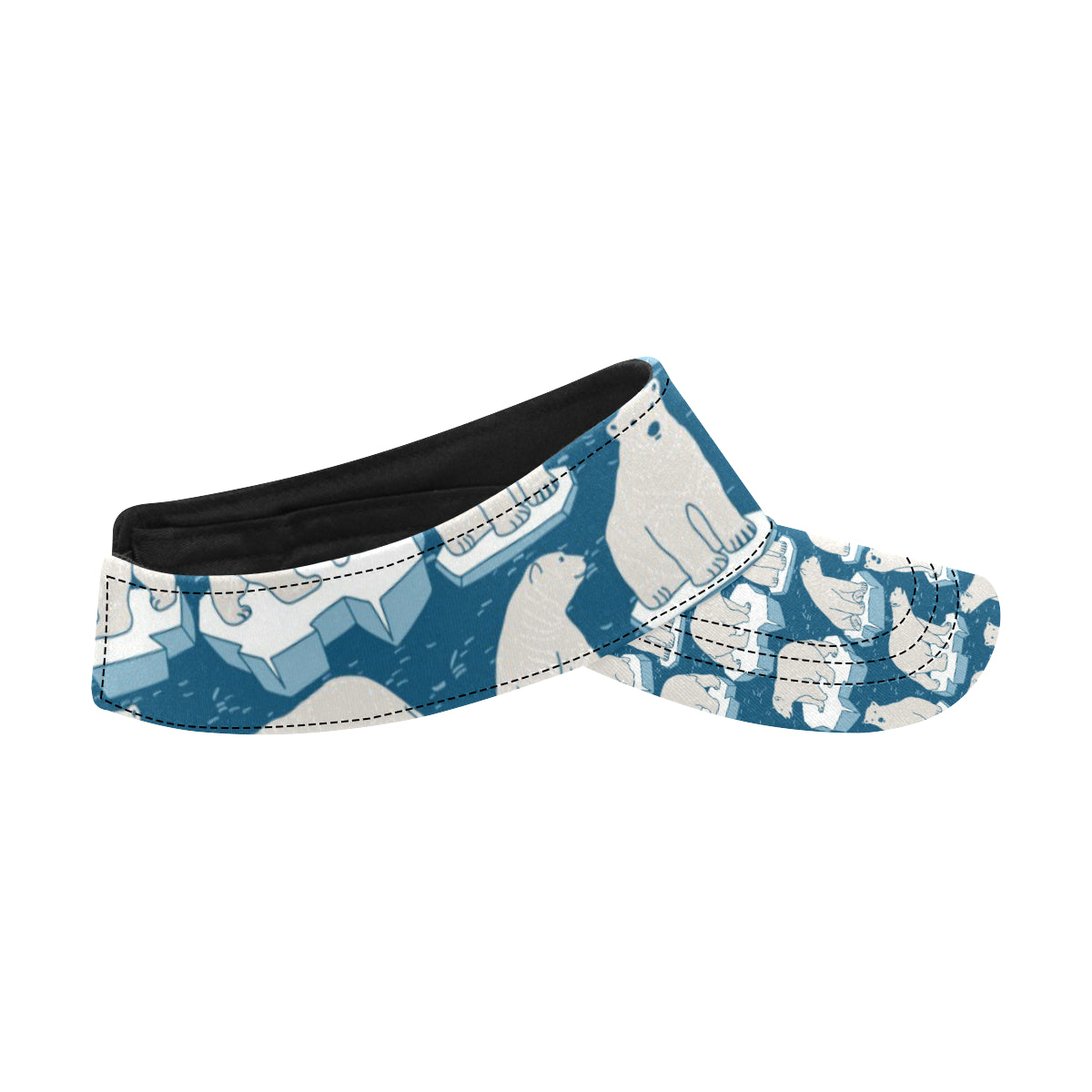 Polar Bear Pattern Print Design PB03 Unisex Sun Visor