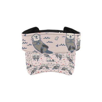 Sea Otter Pattern Print Design 02 Unisex Sun Visor