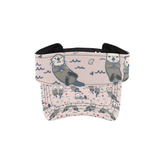 Sea Otter Pattern Print Design 02 Unisex Sun Visor