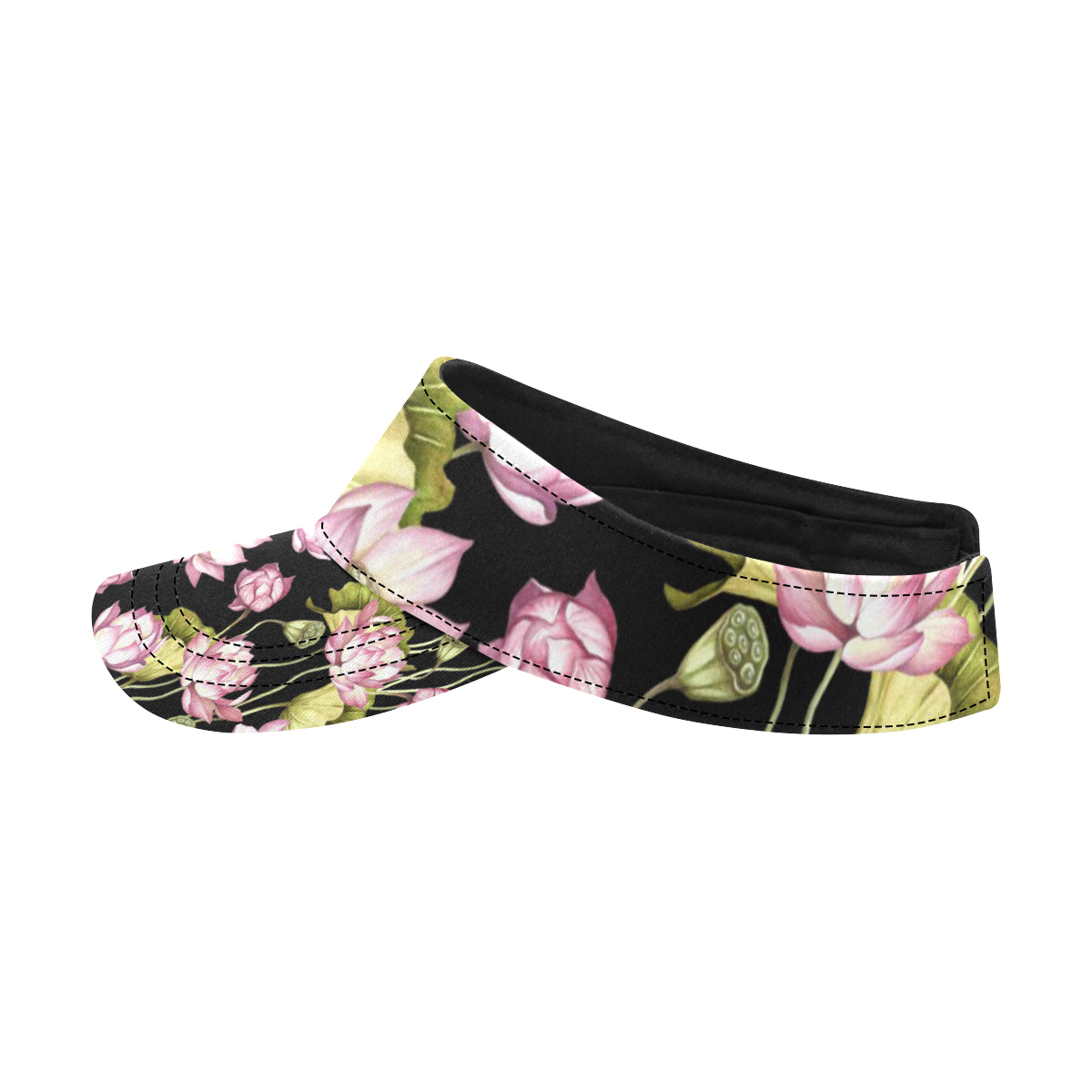 Water Lily Pattern Print Design WL06 Unisex Sun Visor