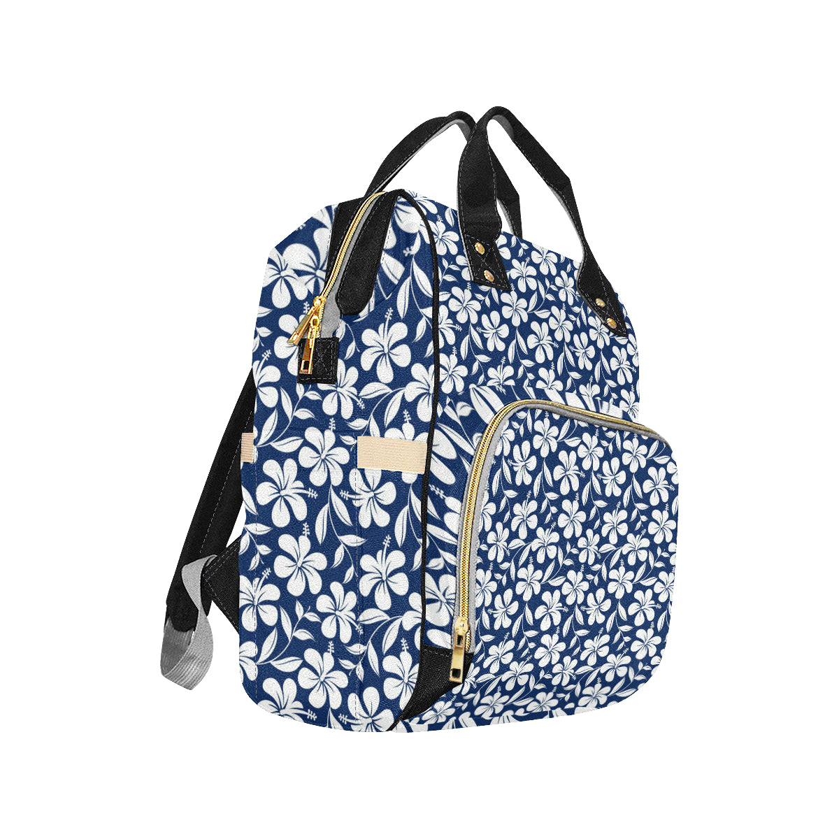 Hibiscus Pattern Print Design HB031 Diaper Bag Backpack
