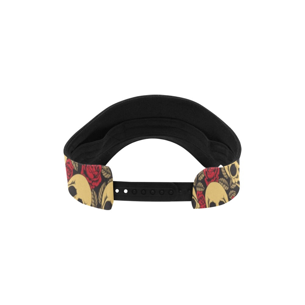 Skull And Roses Print Design LKS302 Unisex Sun Visor