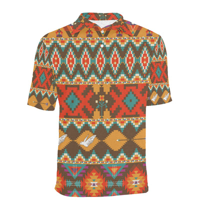 Native Pattern Print Design A01 Men Polo Shirt