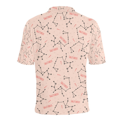 Sagittarius Star Print Design LKS302 Men Polo Shirt