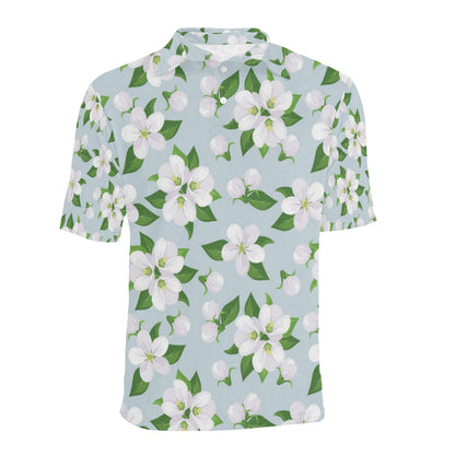 Apple blossom Pattern Print Design AB04 Men Polo Shirt