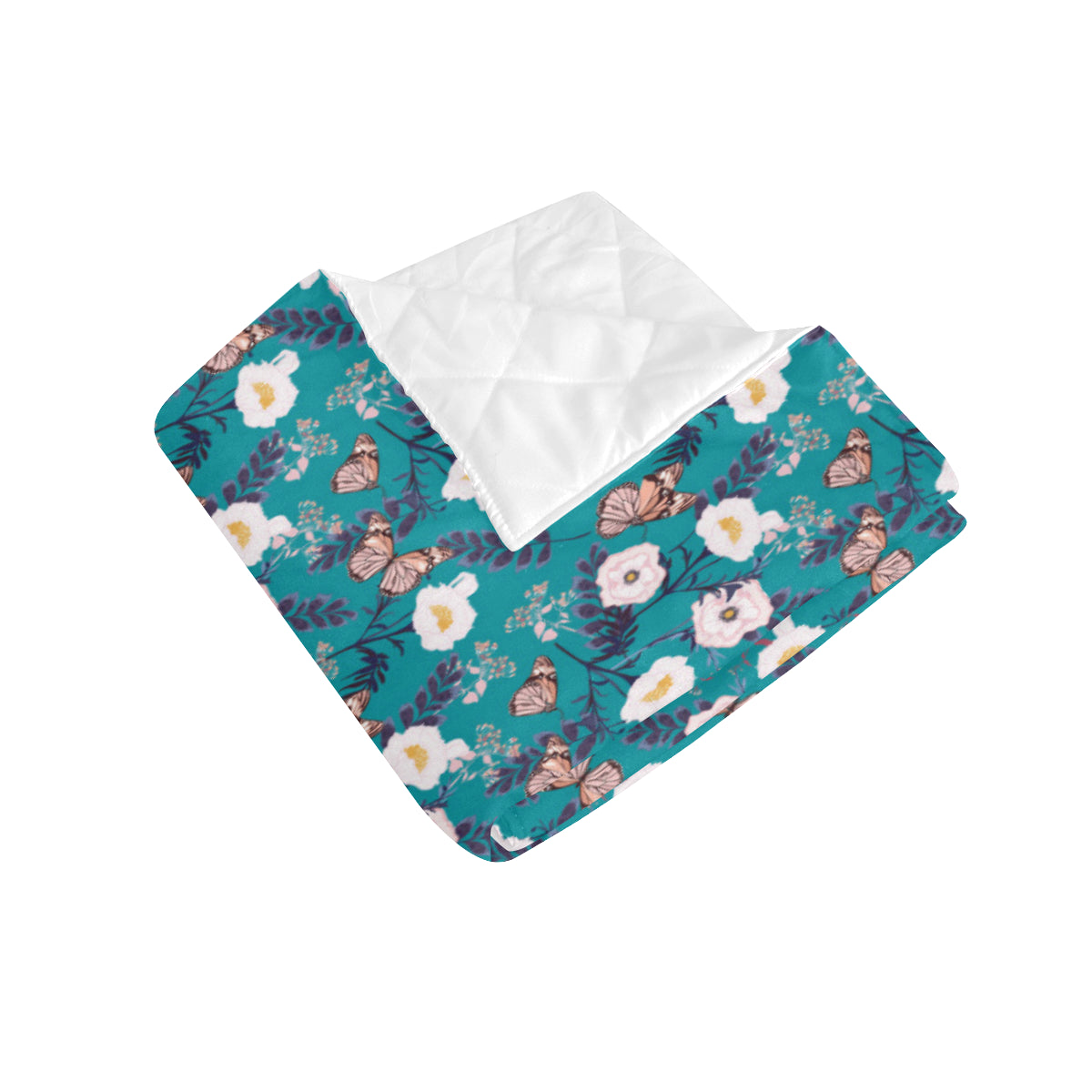 Butterfly Pattern Print Design 012 Premium Quilt