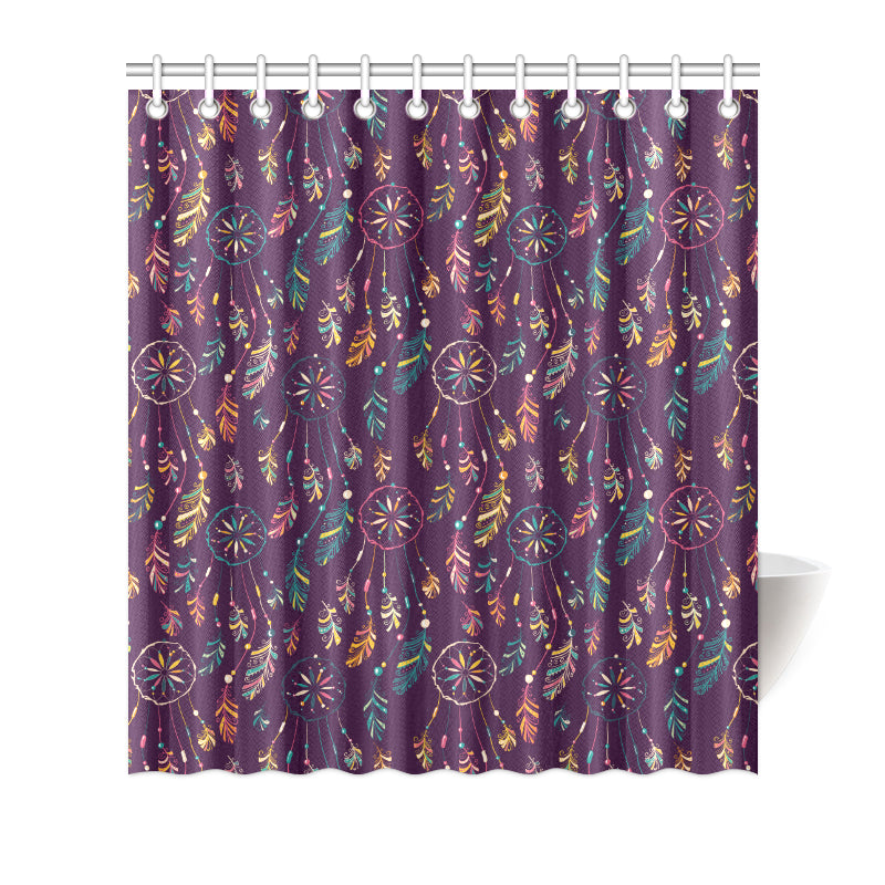 Dream Catcher Boho Design Shower Curtain