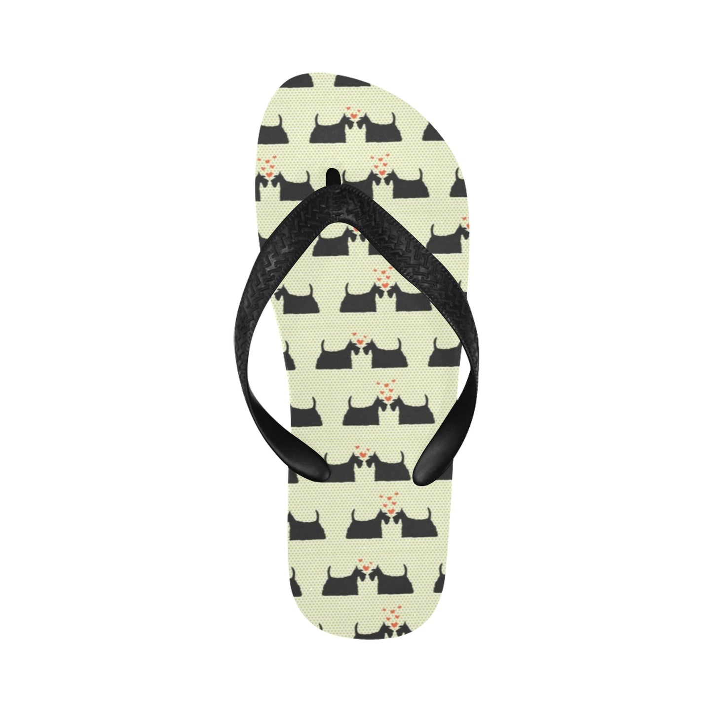 Scottish Terriers Print Design LKS304 Flip Flops