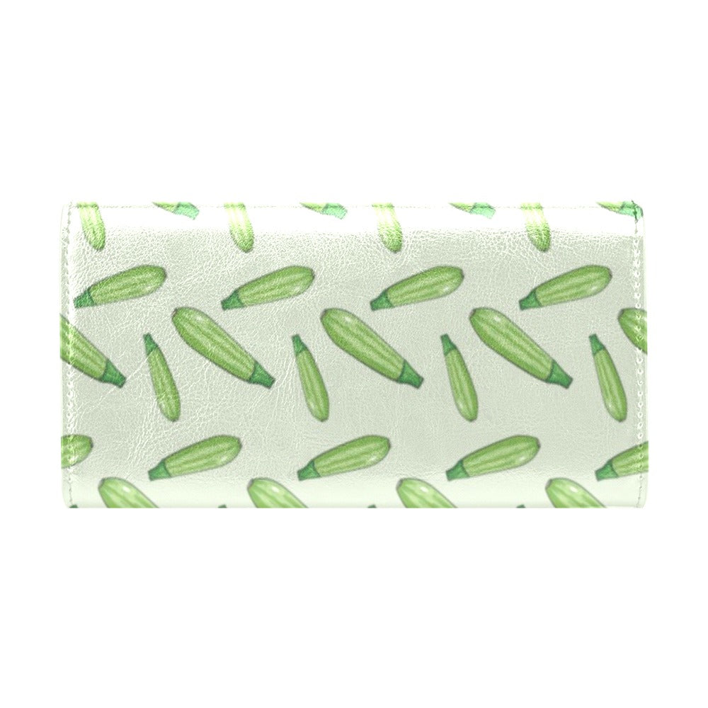 Zucchini Print Design LKS302 Women's Trifold Wallet