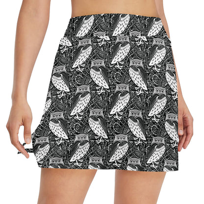 Tribal Pattern Print Design LKS308 17" Golf & Pickleball Skort with Pockets