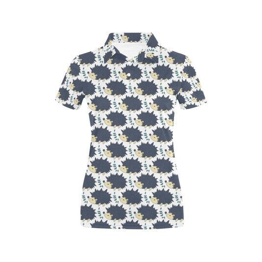 Hedgehog Print Design LKS401 Women's Polo Shirt