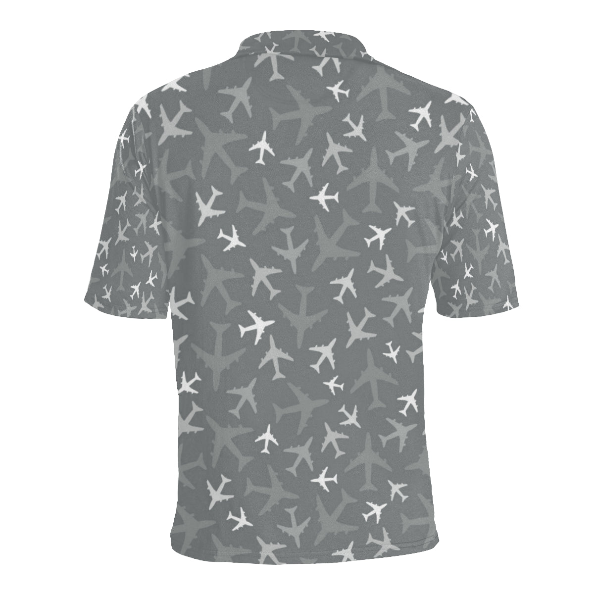 Airplane Pattern Print Design 02 Men Polo Shirt