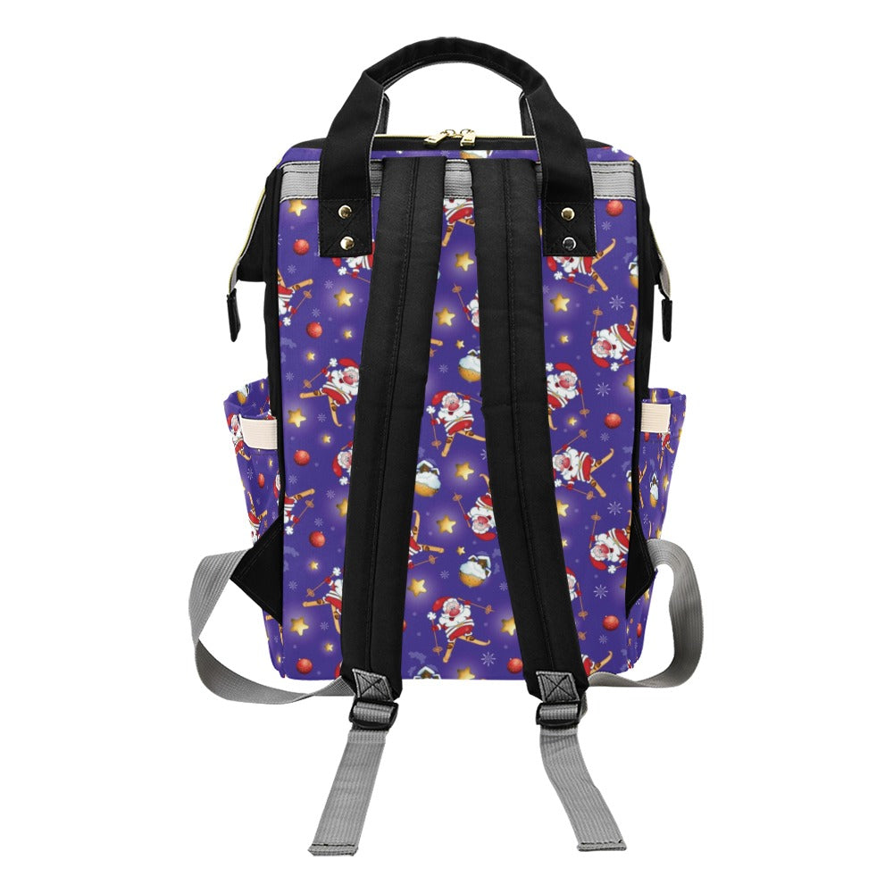 Ski Print Design LKS308 Diaper Bag Backpack