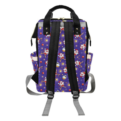 Ski Print Design LKS308 Diaper Bag Backpack