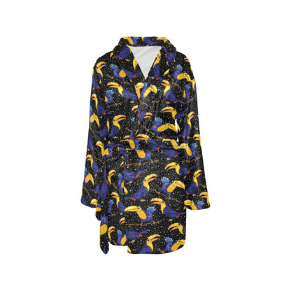 Toucan Print Design LKS307 Women's Fleece Robe