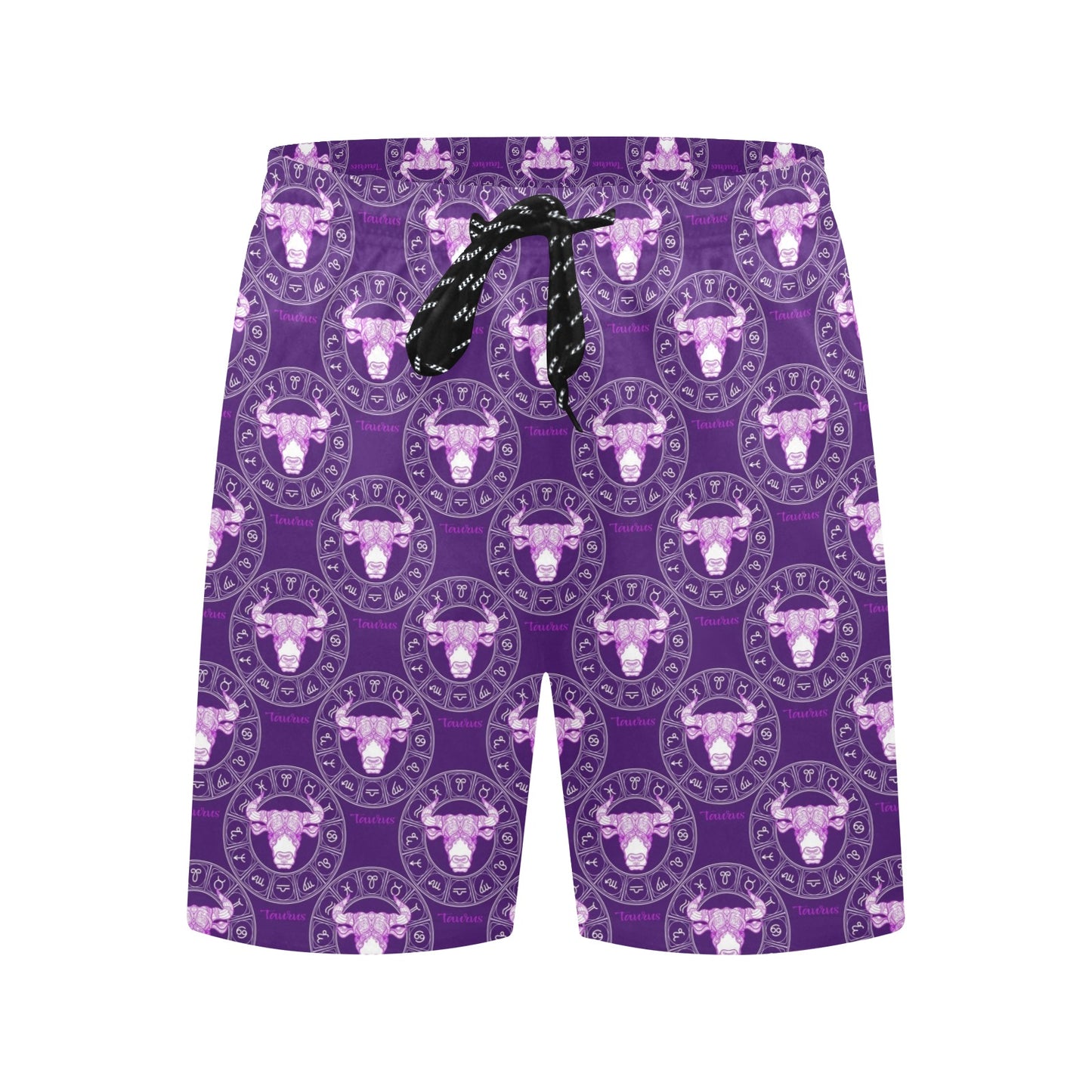Taurus Print Design LKS303 Men's Swim Trunks Beach Shorts