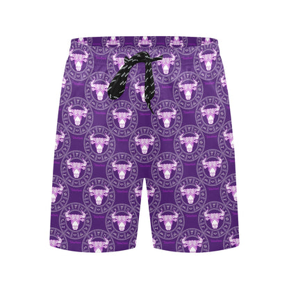 Taurus Print Design LKS303 Men's Swim Trunks Beach Shorts