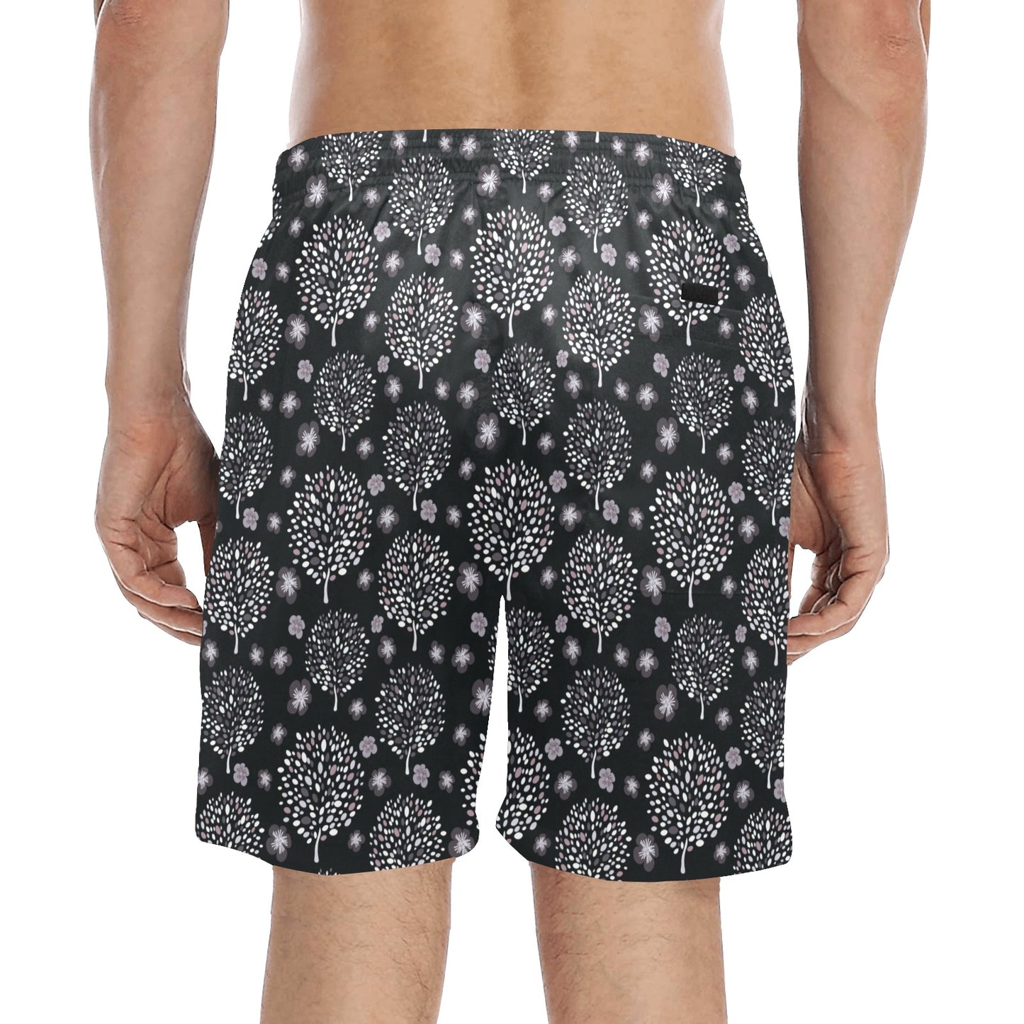 Tree Of Life Print Design LKS304 Men's Swim Trunks Beach Shorts