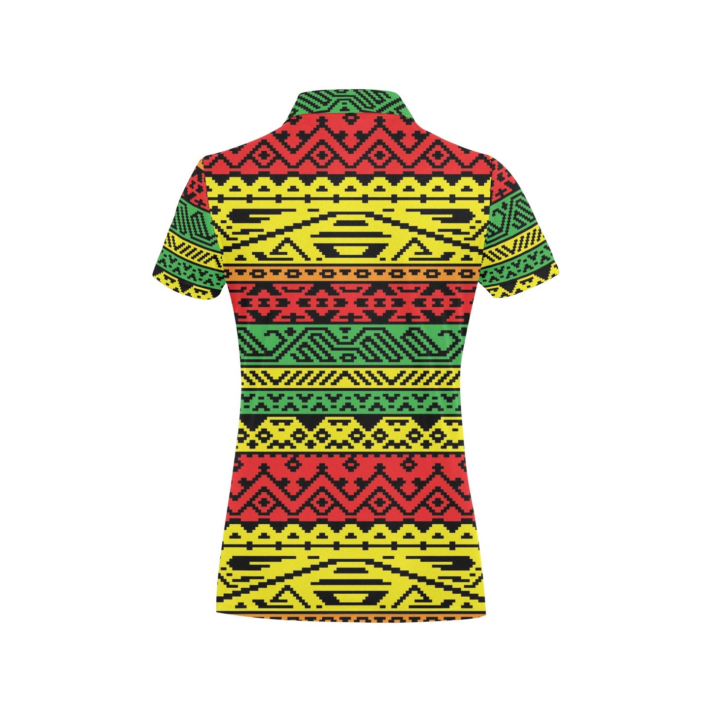 Rastafarian Pattern Print Design A02 Women's Polo Shirt